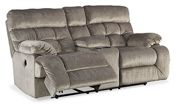 Brassville Power Reclining Loveseat with Console