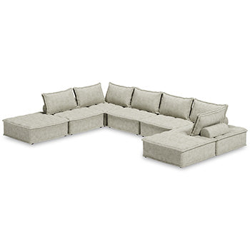 Bales 7-Piece Modular Accent Chair In Taupe
