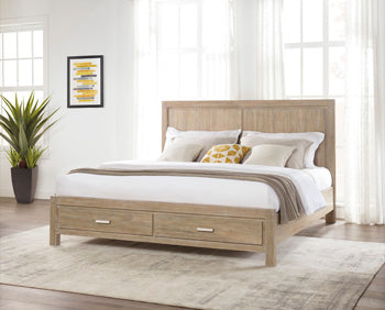 Ambrosh Queen Panel Bed with Storage