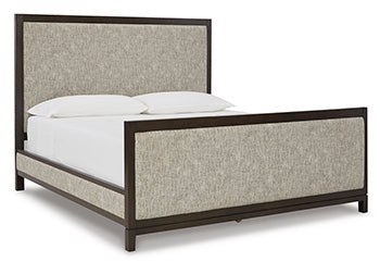 Burkhaus King Upholstered Panel Bed